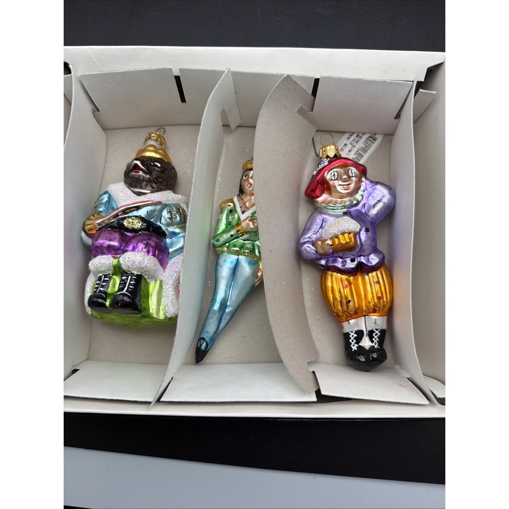 Christopher Radko 1996 Nutcracker Suite II Glass Ornament Set of 3 Boxed